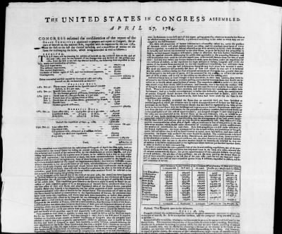 Thumbnail for Broadsides of the Continental Congress, 1775-88 (incomplete).