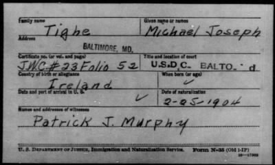 Tighe > Michael Joseph