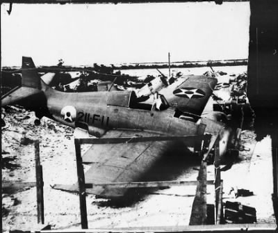 #21 - Jan. 28. Miserable Condition of American Planes After the Bombing of Manilla