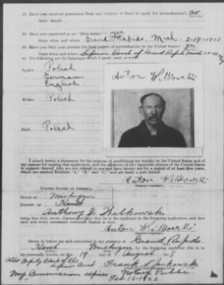Old German Files, 1909-21 > Anton Wilkowski (#317212)
