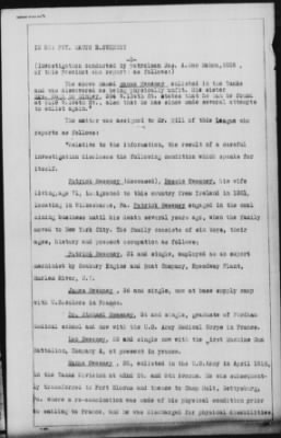 Old German Files, 1909-21 > Pvt. Manus B. Sweeney (#333493)