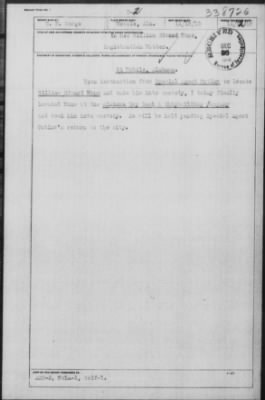 Old German Files, 1909-21 > William Edward Mons (#338726)