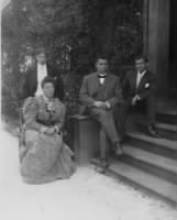 Booker T. Washington with his third wife Margaret and two sons..jpg