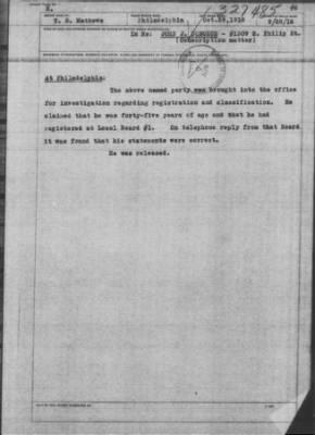 Old German Files, 1909-21 > John J. Donohue (#327485)