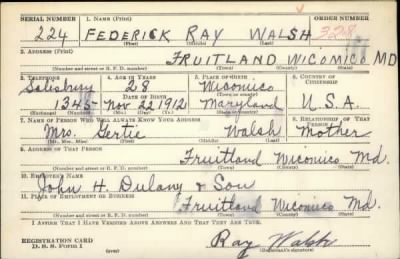 Thumbnail for Federick Ray > Walsh, Federick Ray