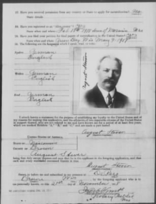 Old German Files, 1909-21 > August Stever (#329477)