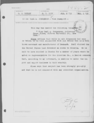 Old German Files, 1909-21 > Carl A. Johnnson (#8000-344442)