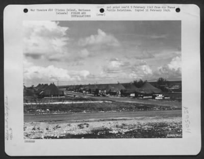 Consolidated > Tent Area Of The 509Th Composite Group On Tinin Island, Marianas Islands.