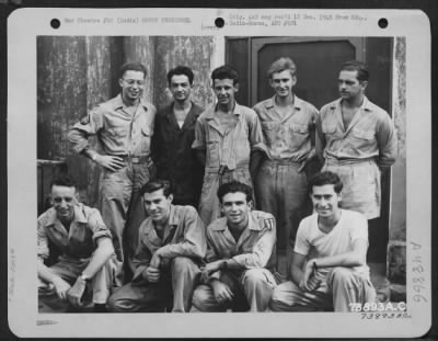 Thumbnail for Groups > Members Of The 5317 Air Depot Group Pose For The Photographers At An Air Base In Barrackpore, India.