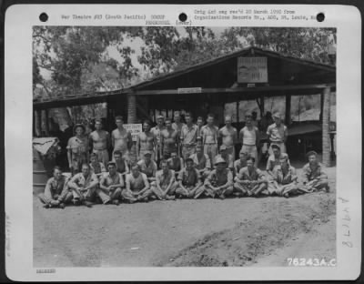 Groups > Sheet Metal Shop Personnel Of The 478Th Air Service Squadron, Pose For The Photographer At An Air Base Somewhere In The South Pacific.
