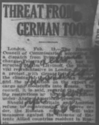 Old German Files, 1909-21 > Various (#8000-78219)