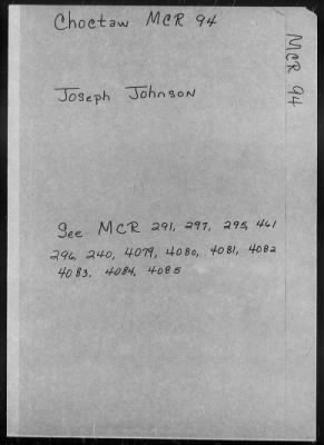 MCR 85 - MCR 132 > MCR 94 (Johnson, Joseph)