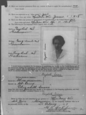 Old German Files, 1909-21 > Elizabeth Suess (#345335)