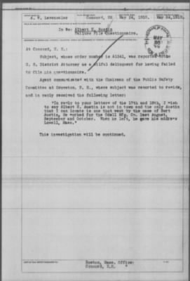 Old German Files, 1909-21 > Albert E. Austin (#8000-361306)