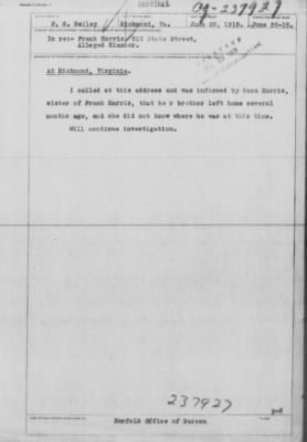Old German Files, 1909-21 > Frank Harris (#8000-237927)