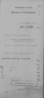 Old German Files, 1909-21 > Severin Ludvig Svendsen (#356354)