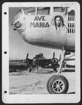 Thumbnail for ␀ > "Ave Maria", A North American B-25 Mitchell Of The 12Th Af'S A Veteran Of 103 Missions. Another B-25 Is In The Background.