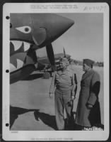During His Visit To China, Lt. General Henry H. Arnold Looks At A Curtiss P-40 With Brig. General Claire L. Chennault, Leader Of The Famed "Flying Tigers." February 1943. - Page 1