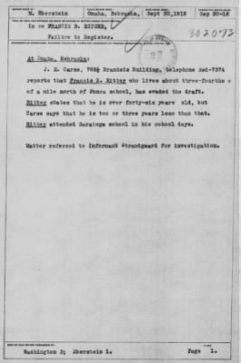 Old German Files, 1909-21 > Francis B. Ritter (#302073)