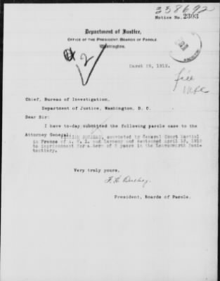 Old German Files, 1909-21 > William Bondeau (#358692)