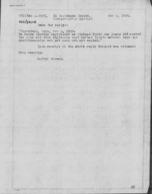 Old German Files, 1909-21 > Keene Braden (#322065)