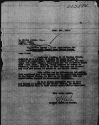 Old German Files, 1909-21 > Alien Application fro Permission to Depart from United States (#355886)