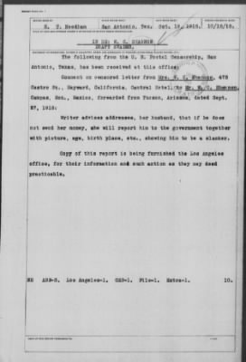 Old German Files, 1909-21 > W. C. Shannon (#309173)