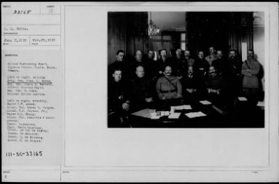 Thumbnail for 1918 > Allied Purchasing board, Paris, France