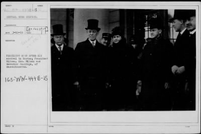 1919 > President soon after his arrival in Boston