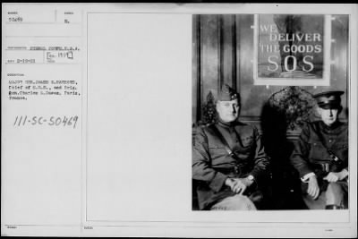 1919 > Maj. Gen. James G. Harbord and Brig. Gen. Charles G. Dawes, France