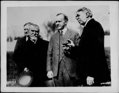 1924 > Ambassador Jaserand of France and Dr. Charles S. Macfarland at the White House