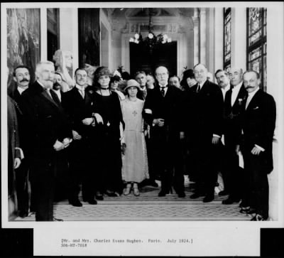 1924 > Mr. and Mrs. Charles Evans Hughes, Paris