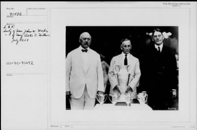 1924 > Secretary of War John W. Weeks and Secretary of Navy Curtis D. Wilbur