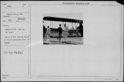 1924 > Secretary of War Weeks at France Aviation Field, Panama