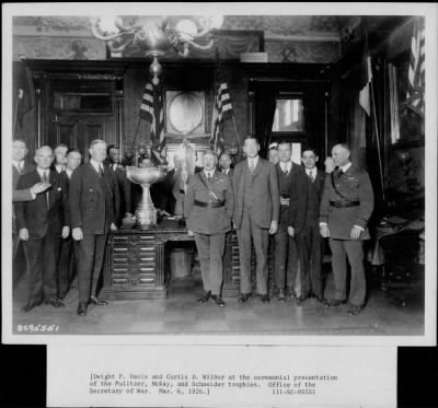 1926 > Ceremonial presentation of Pulitzer, McKay and Schneider trophies