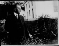 Pres. Coolidge at his boyhood home in Plymouth - Page 1