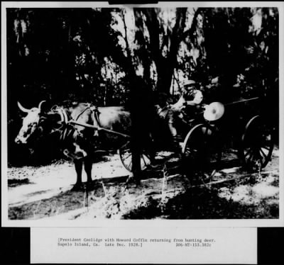 1928 > Pres. Coolidge with Howard Coffin deer hunting