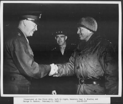 1945 > Gen. Omar N. Bradley and Gen. George S. Patton at the front