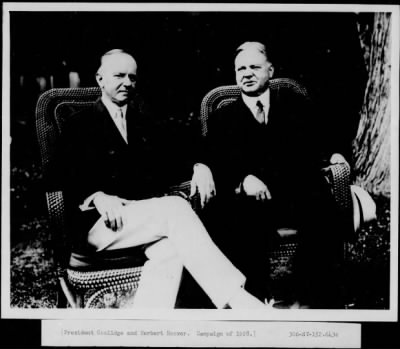 1928 > Pres. Coolidge with Herbert Hoover