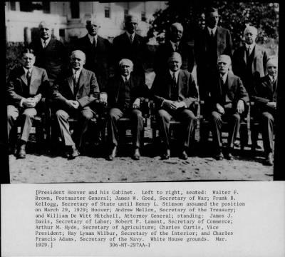 1928 > Pres. Hoover and his cabinet