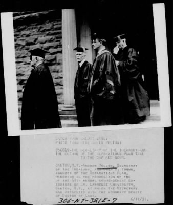 1931 > Andrew Mellon and Owen D. Young at St. Lawrence University