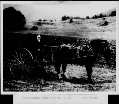 1931 > Former President Coolidge at the farm