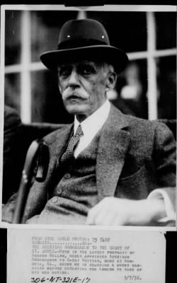 1931 > Andrew W. Mellon, newly appointed Ambassador to Great Britain