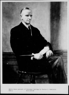 1931 > White House portrait of Pres. Coolidge by Charles S. Hopkinson
