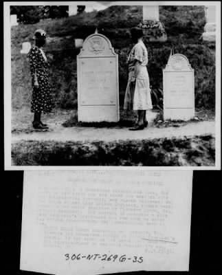 1933 > The grave of Calvin Coolidge in Plymouth, VT.