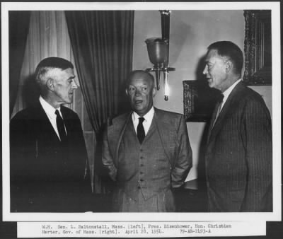 1954 > Sen. Saltonstall (MA) and Hon. Herter, Governor of Massachusetts