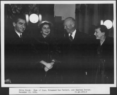 1954 > Shah of Iran Mohammed Raz Pahlvei, and Empress Soroya