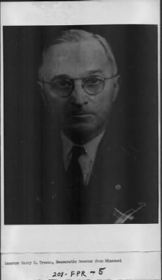 Truman, Harry S. Boyhood and Youth Solider Judge Senator Truman Committee Vice President Duties and Functions Former President