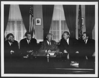 1959 > Hon. Herter, Andrei A. Gromyko, Hon. Selwyn Lloyd, and Maurice Couve de Murville