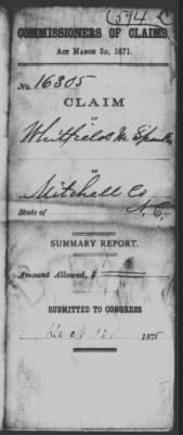 Mitchell > Whitfield M. Sparks (16305)